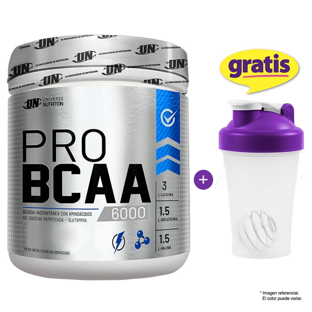 PRO BCAA 500 GR AMINOÁCIDOS UN CITRUS PUNCH + SHAKER